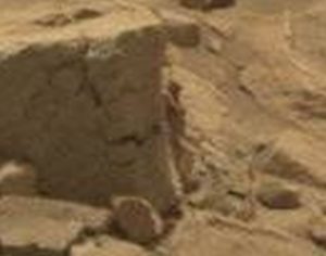 A small human-like creature on Mars